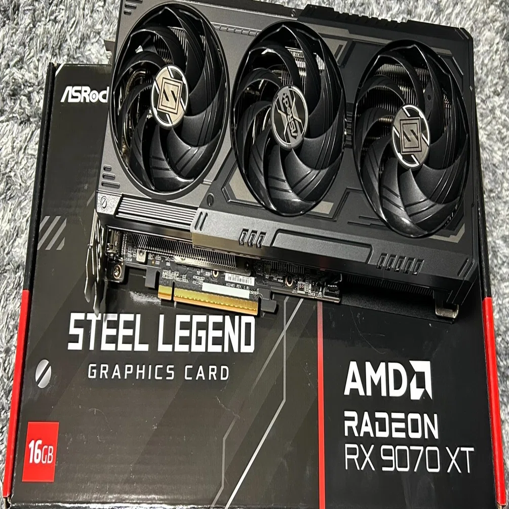 RTX3070から乗り換え。RX 9070 XT Steel Legend Darkを使ってみた