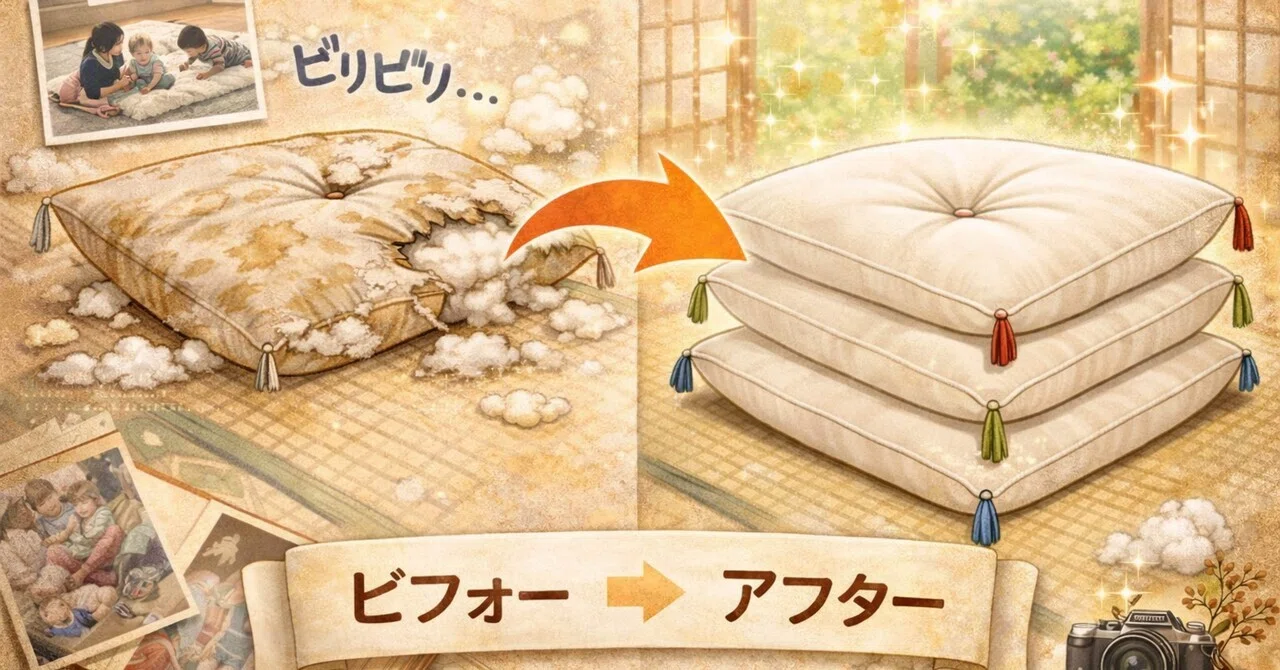 ✨捨てられなかった座布団｜Fu➡️Oo➡️Na✨