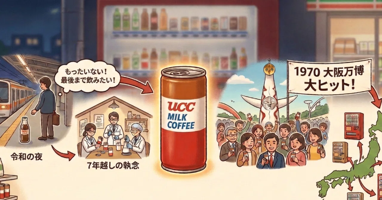 缶コーヒーの夜明けを告げたUCCミルクコーヒー、「甘い執念」の生存