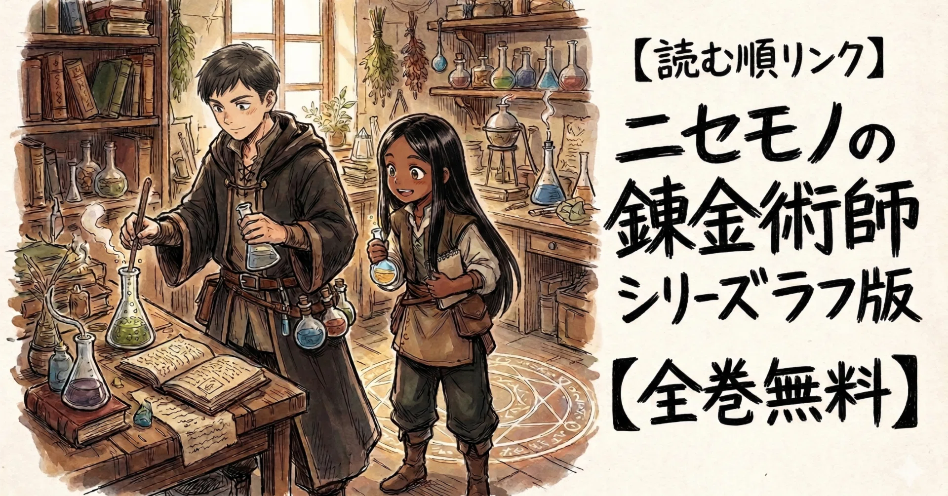 漫画全巻無料】ニセモノの錬金術師シリーズラフ版【読む順リンク】｜月