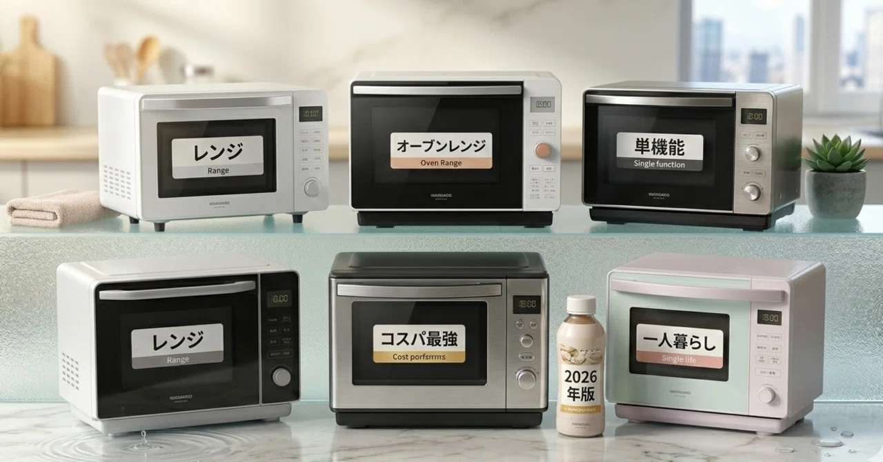 2026年版】一人暮らしにおすすめ電子レンジ7選｜コスパ最強モデルを