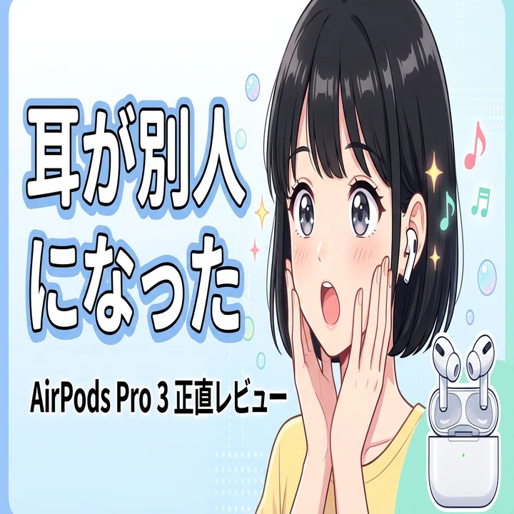 正直レビュー】AirPods Pro 3を3ヶ月使ったら、耳が別人になっていた話