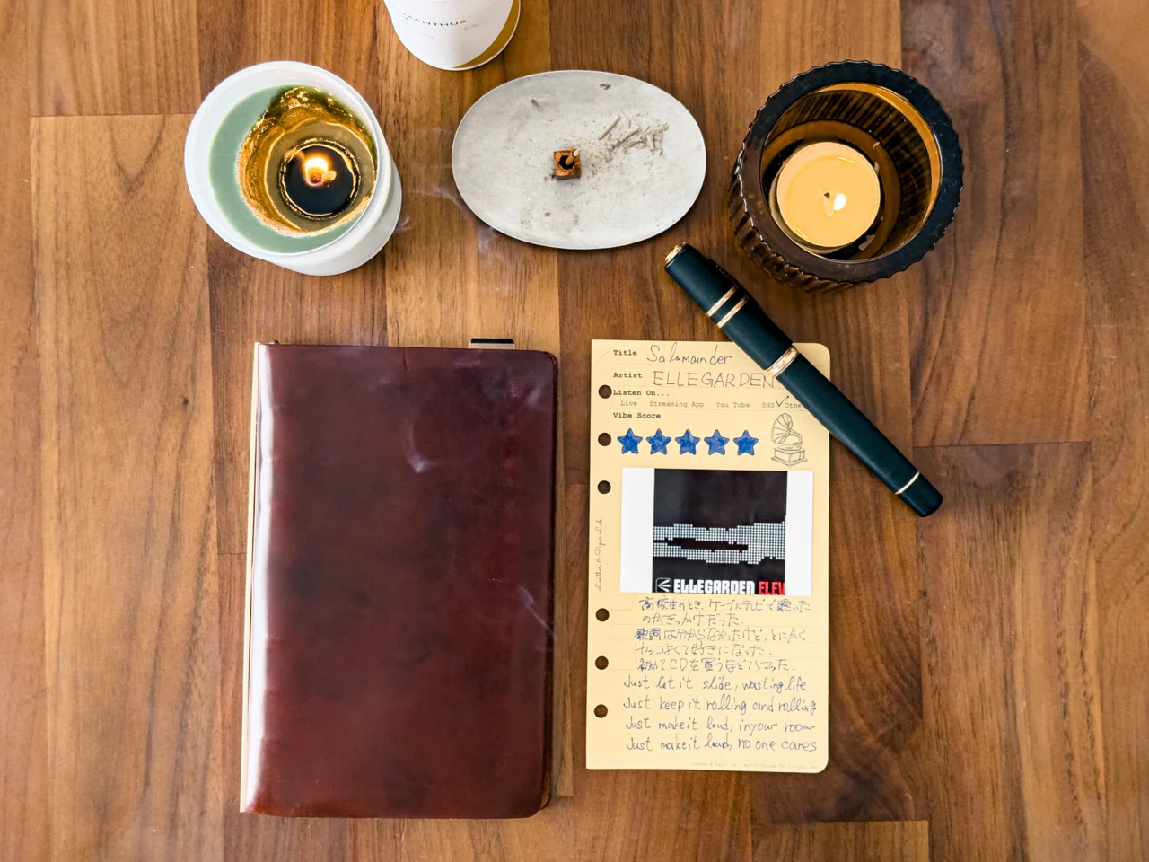 迷う時間も含めて。Music Journalのある夜｜my_leather_items
