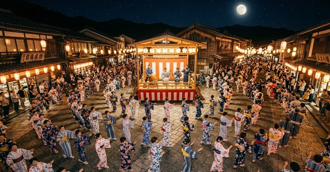 日本風土記シリーズ：月夜の舞踏郡上おどり、魂と体が溶け合う徹夜の宴