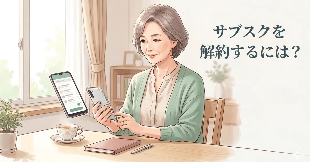 Android】サブスク解約操作｜デジタルライフナビゲーター友次進