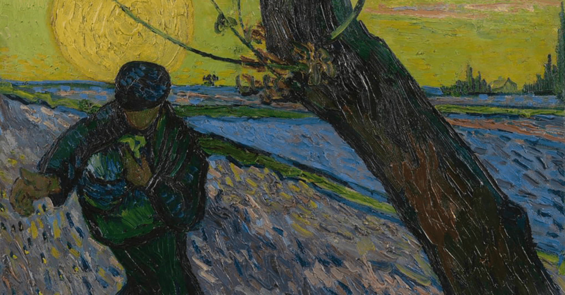 『種をまく人』The Sower ヴィンセント・ヴァン・ゴッホ 1888年 種まく人 The Sower at Sunset. 1888 | フィンセント・ファン・ゴッホ