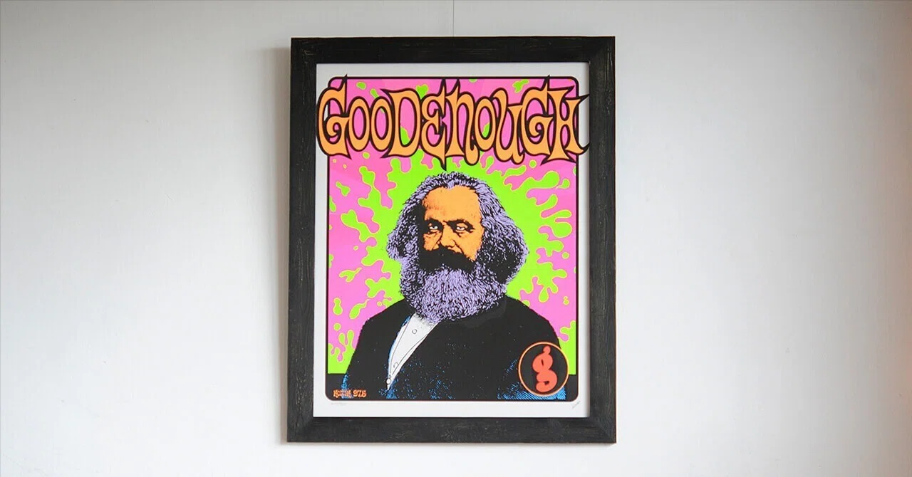 Frank Kozik『Good Enough』額装事例｜作品の魅力を引き立てる黒
