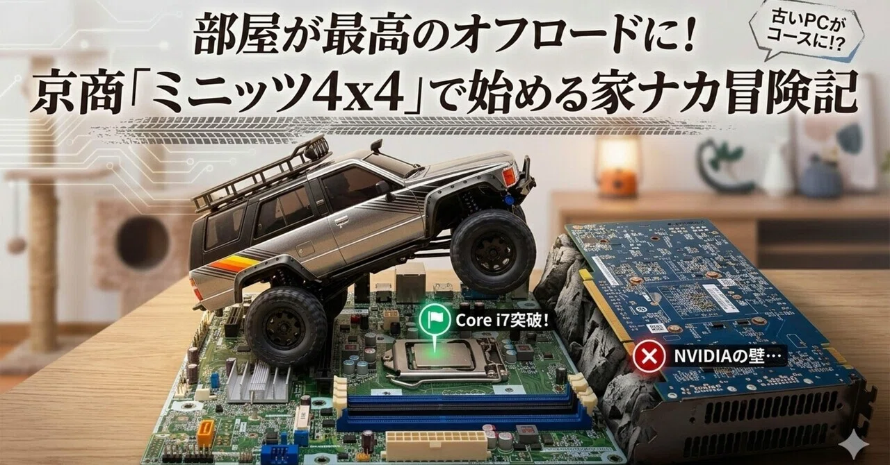 部屋が最高のオフロードに！京商「ミニッツ4x4」で始める家ナカ冒険記 