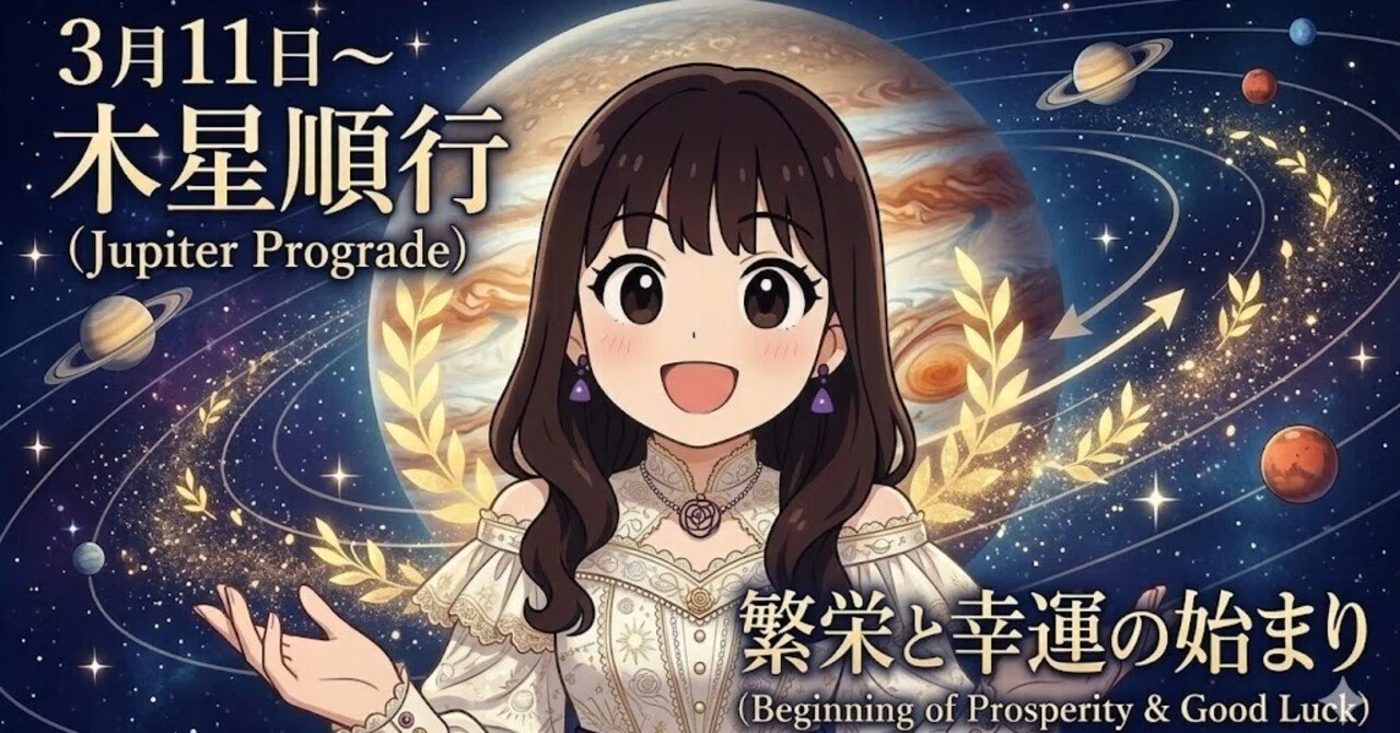 木星が動き出す。3/11からはじまる、蟹座木星期フィナーレの旅へ