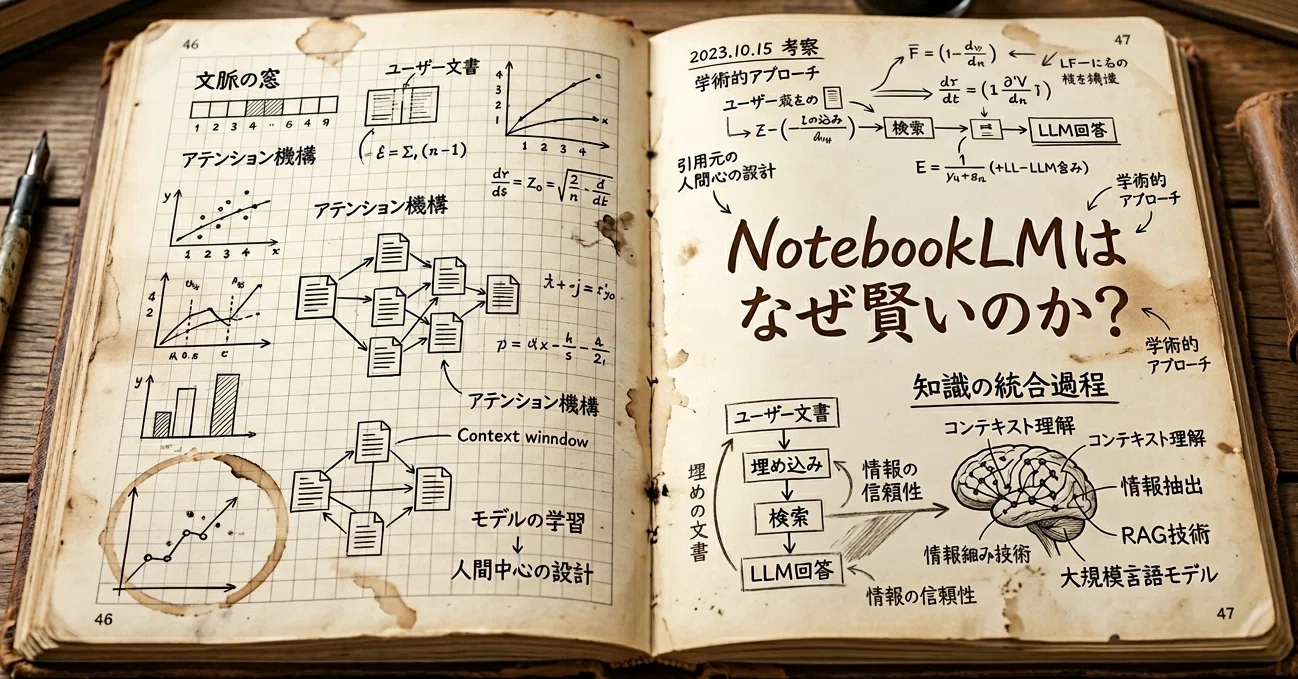 NotebookLMが賢いのは、Geminiが優秀だからではなかった。「本当の