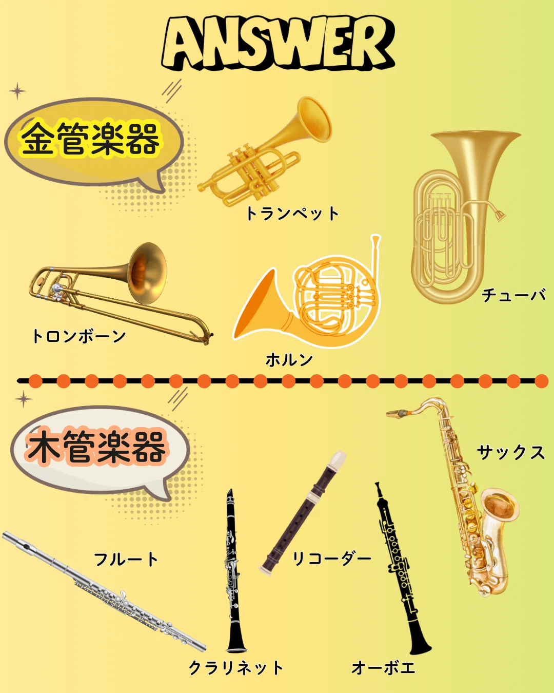 ◇クイズ◇木管楽器・金管楽器どれでしょう！｜前原クラリネット／清川未希