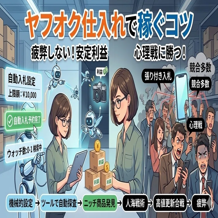 ヤフオク仕入れで稼ぐコツ｜かず 中古せどりで人生を変えた人