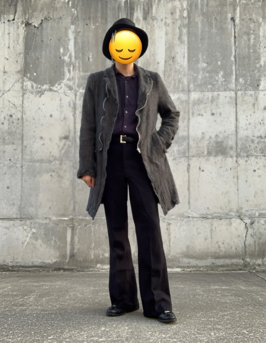 HOMME DEUXの縮絨コート｜ありちゃん