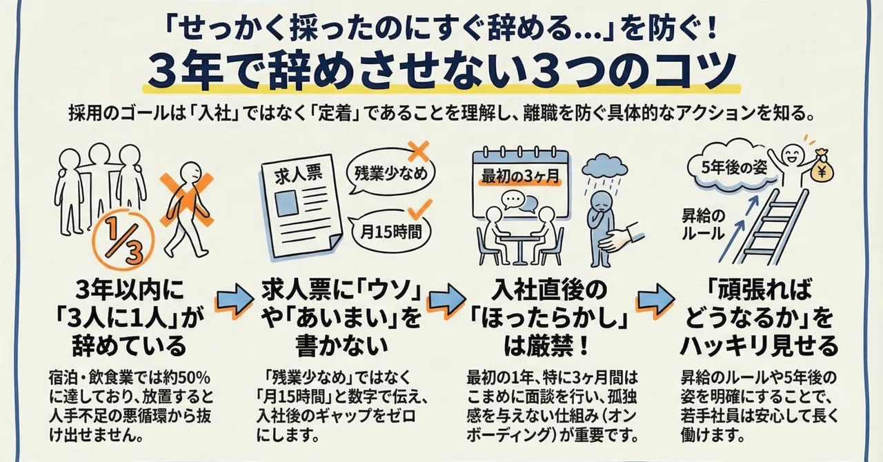 【2026年対応版】中小企業の定着率向上策まとめ｜採用後3年で辞めさせない実践ガイド：組織定着コンサルタントが解説｜組織定着コンサルタント・瀬戸山孝之