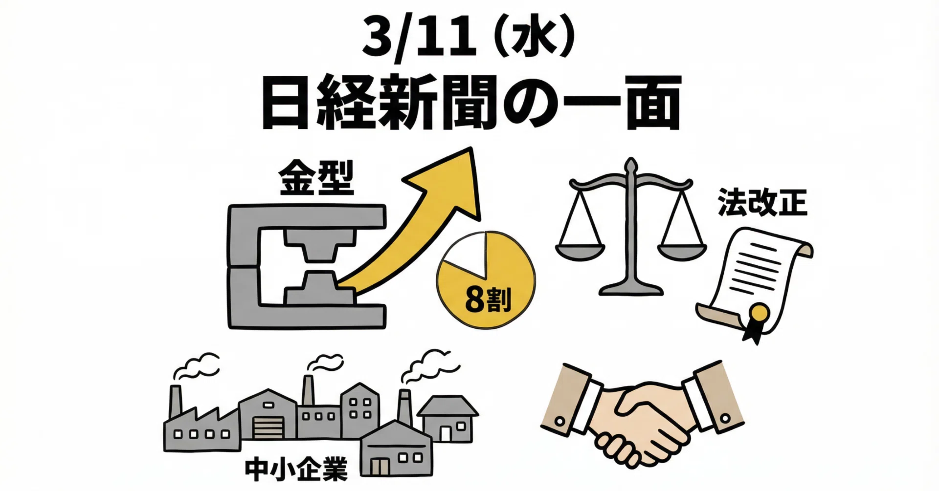 fti 値下げ交渉可能 3/11(水)金型業界8割が値上げ検討─下請法改正が中小企業の価格交渉を