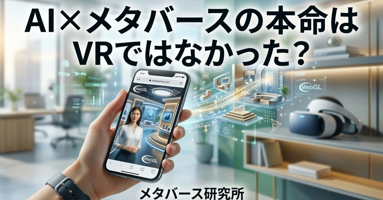 Was VR Not the Real Contender for AI x Metaverse?｜メタバース研究所