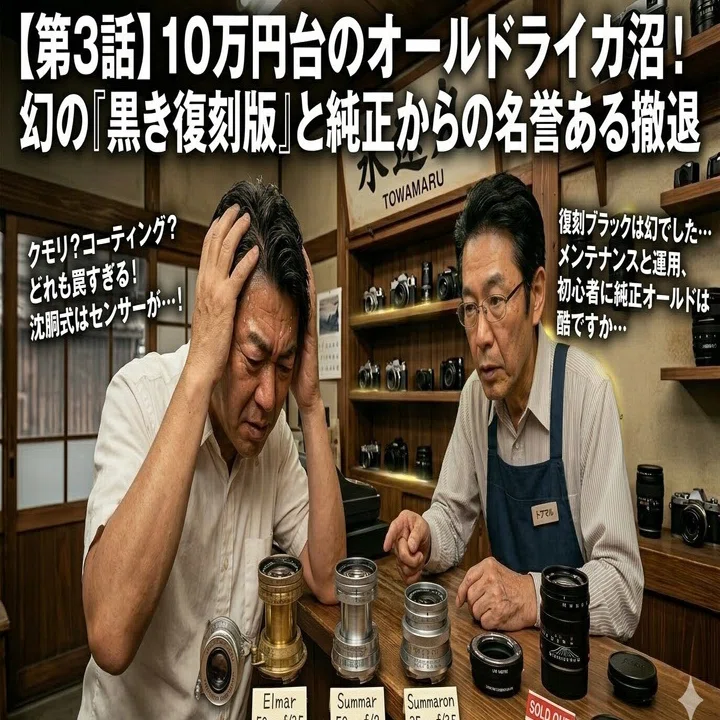 第3話】10万円台のオールドライカ沼！幻の「黒き復刻版」と純正からの