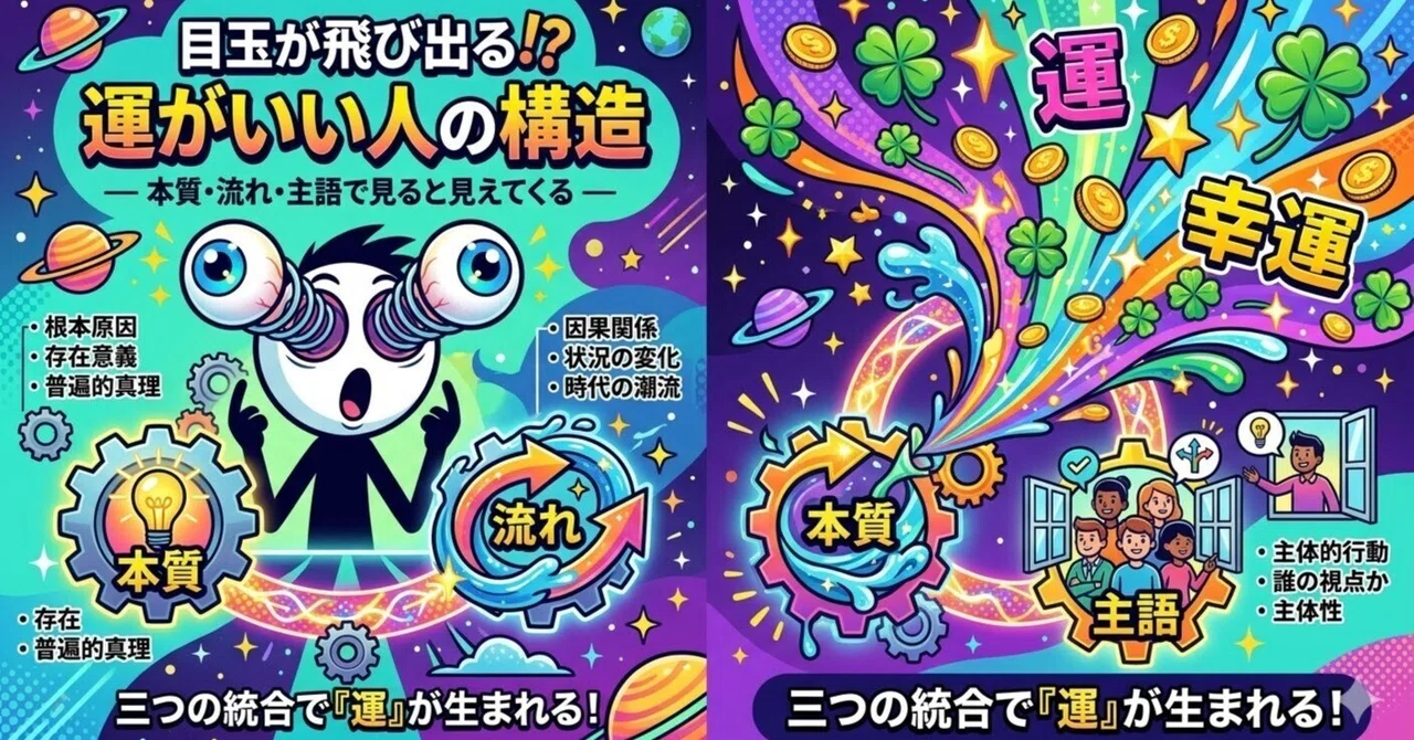 Eye-Popping!? The Structure of Lucky People ― Seeing It Through Essence ...