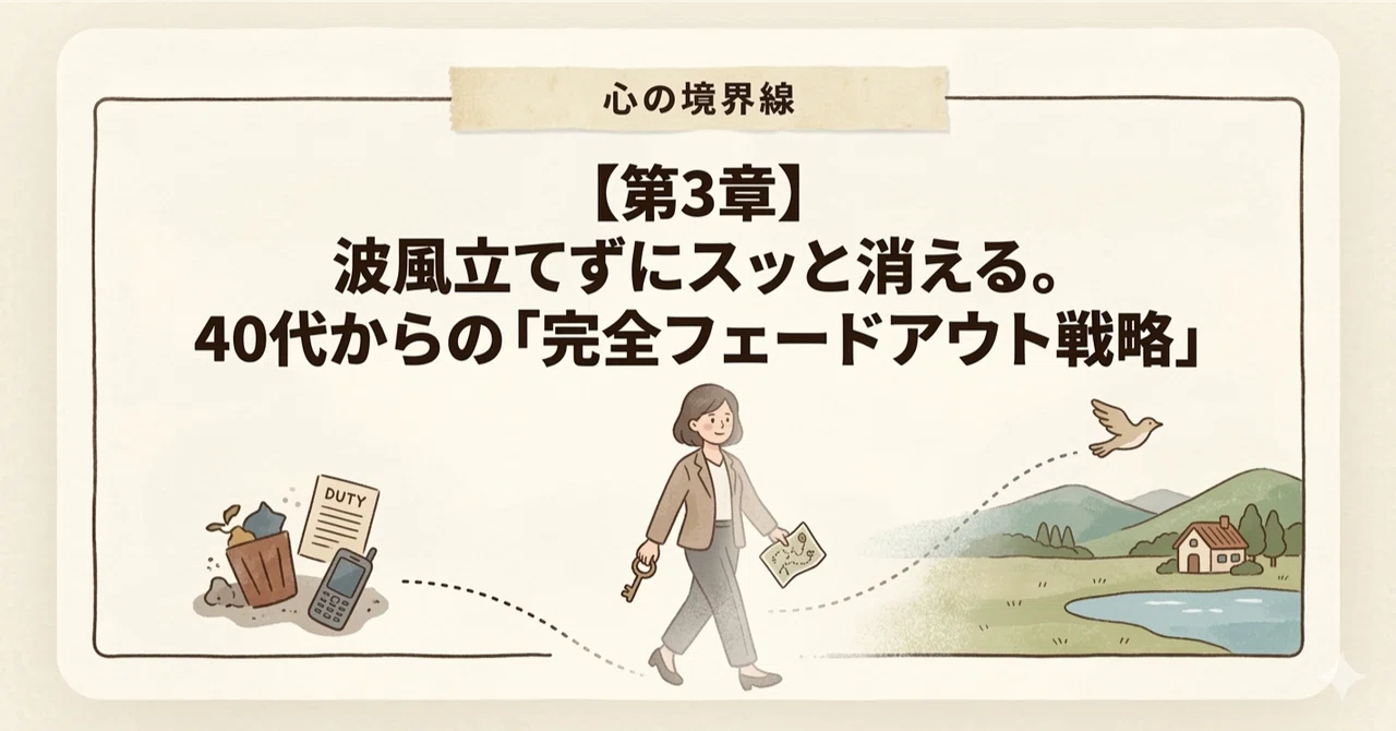 [Chapter 3] Disappearing smoothly without making waves. The 'complete ...