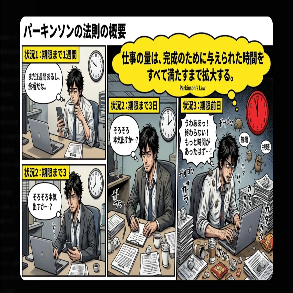 パーキンソンの法則」ってナニ？｜キリホ