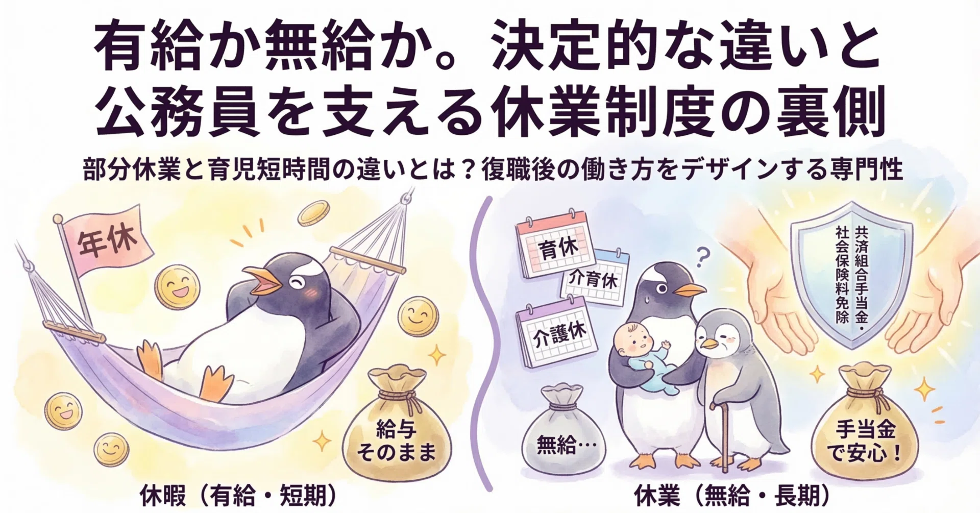 休業 と 休暇 の 違い
