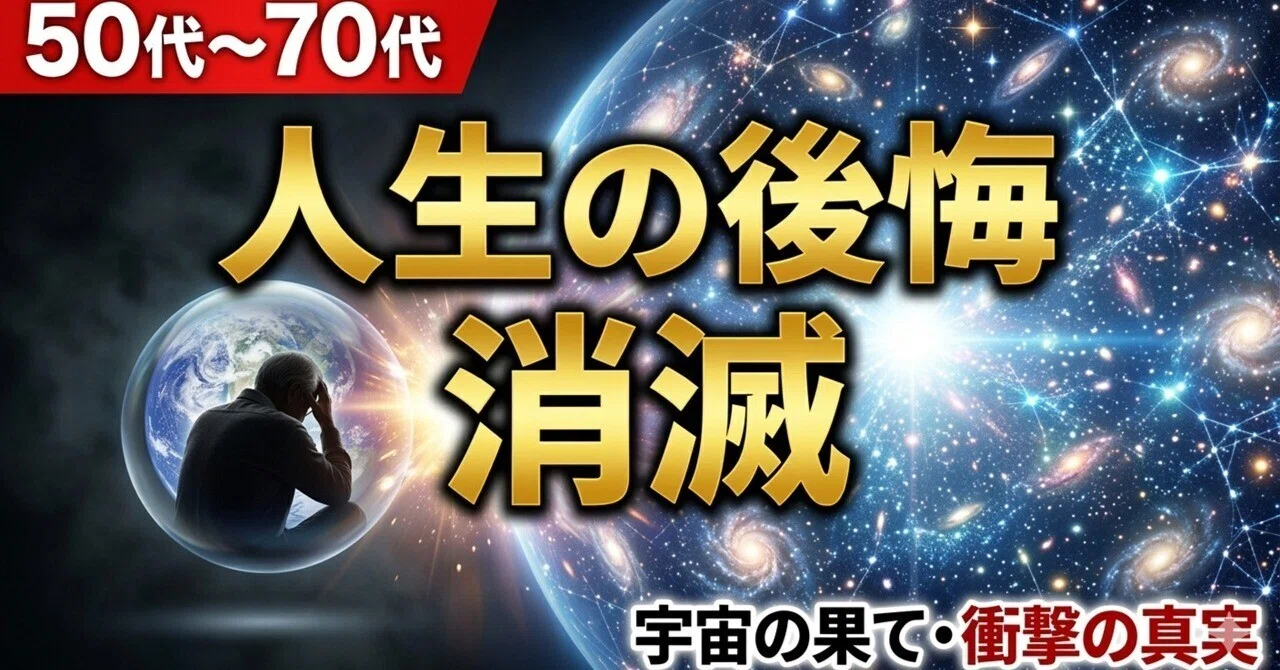 【50代〜70代へ】人生の後悔が消滅する。ASIが明かす「宇宙の果て」とマルチバースの真実｜山下長幸｜Orion-Commander-Zero