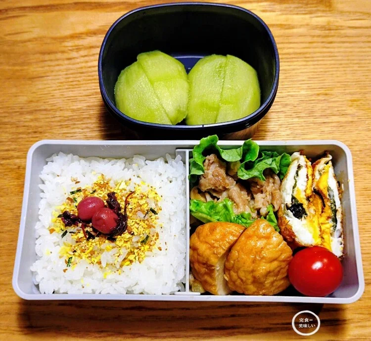 お弁当 22 新玉ねぎたっぷり！豚の生姜焼き弁当【レシピ付き】｜atsu