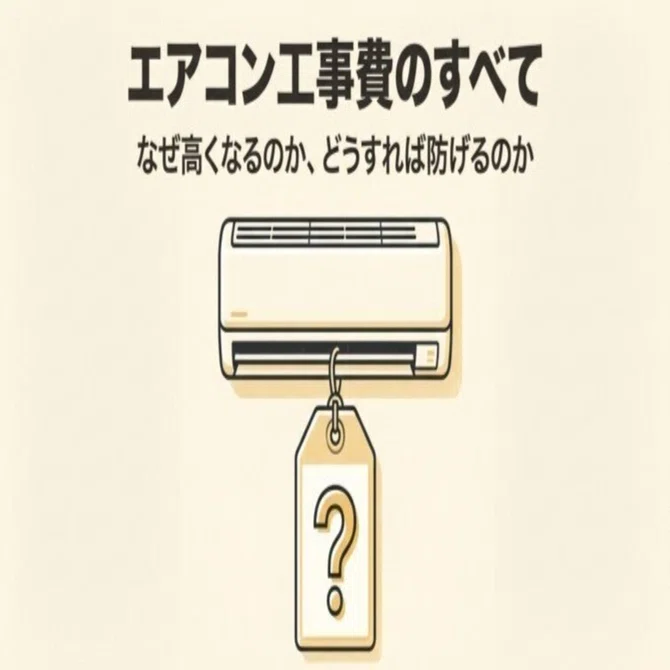 エアコン工事費が「高すぎる」と感じるあなたへ。その正体と賢く安く 