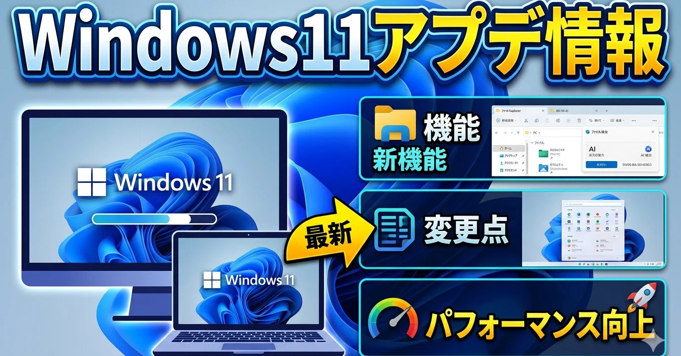 Windows 11更新情報まとめ。｜オオモリちゃん。