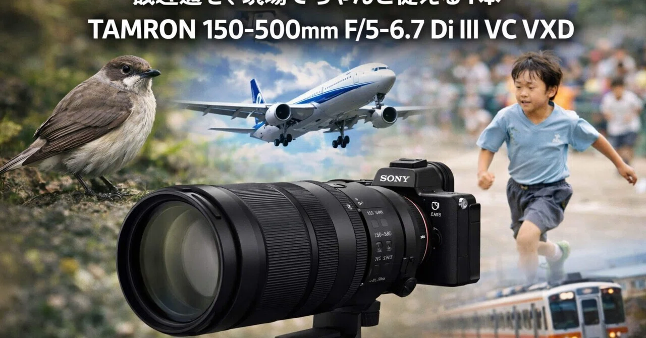 TAMRON 150-500mm F/5-6.7 Di III VC VXD レビュー】超望遠なのに現場