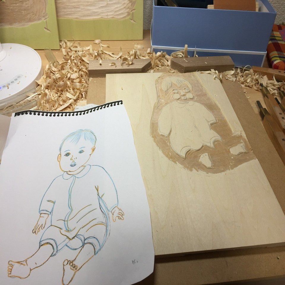 赤ちゃん版画｜cozue