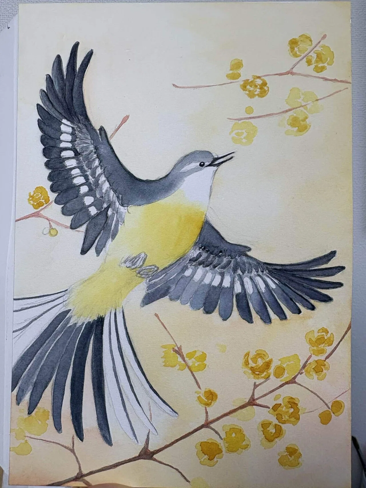 黄色い鳥を描く｜夜と街