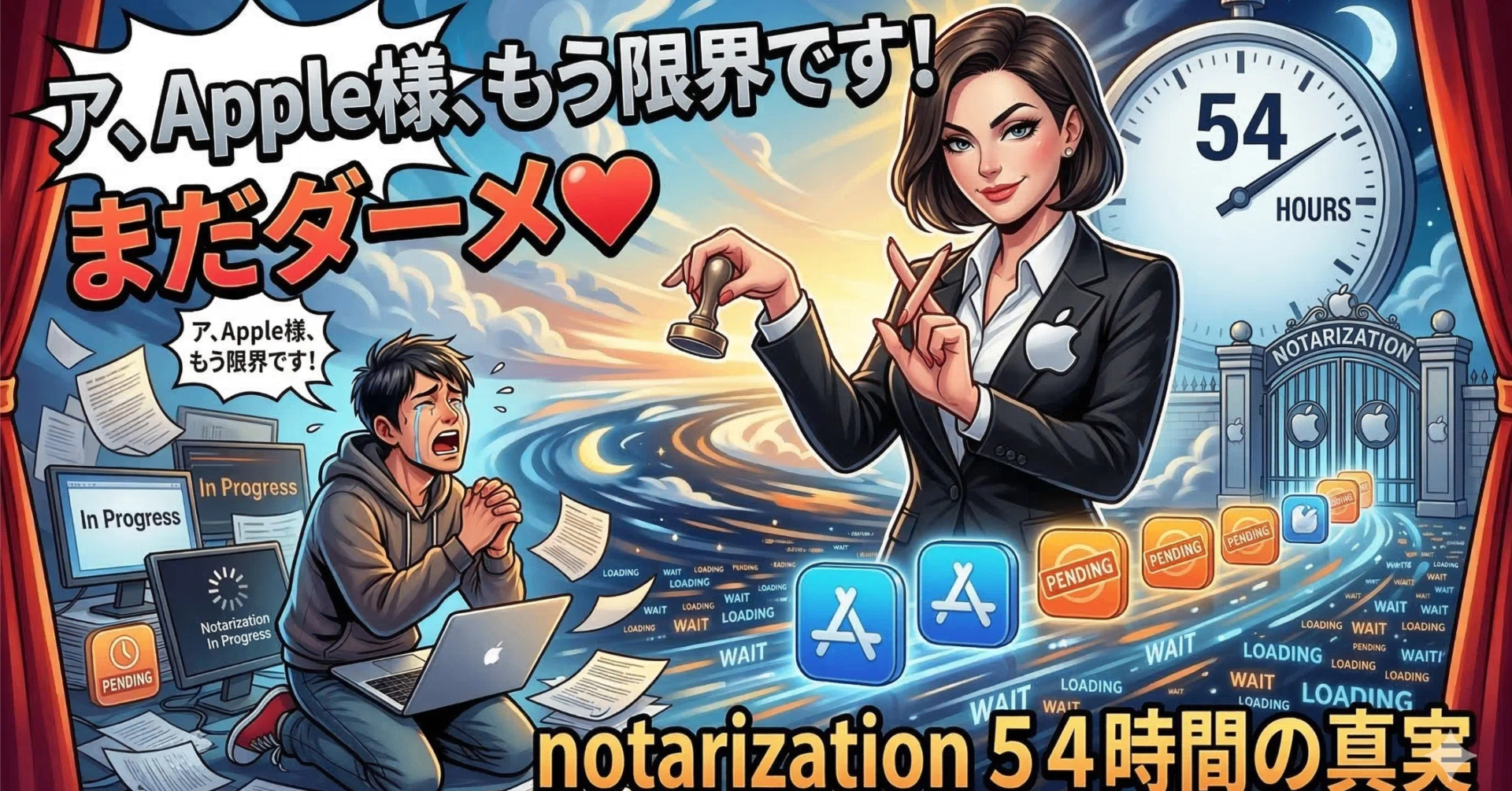 ア、Apple様、もう限界です！」「まだダーメ❤️」notarization54 
