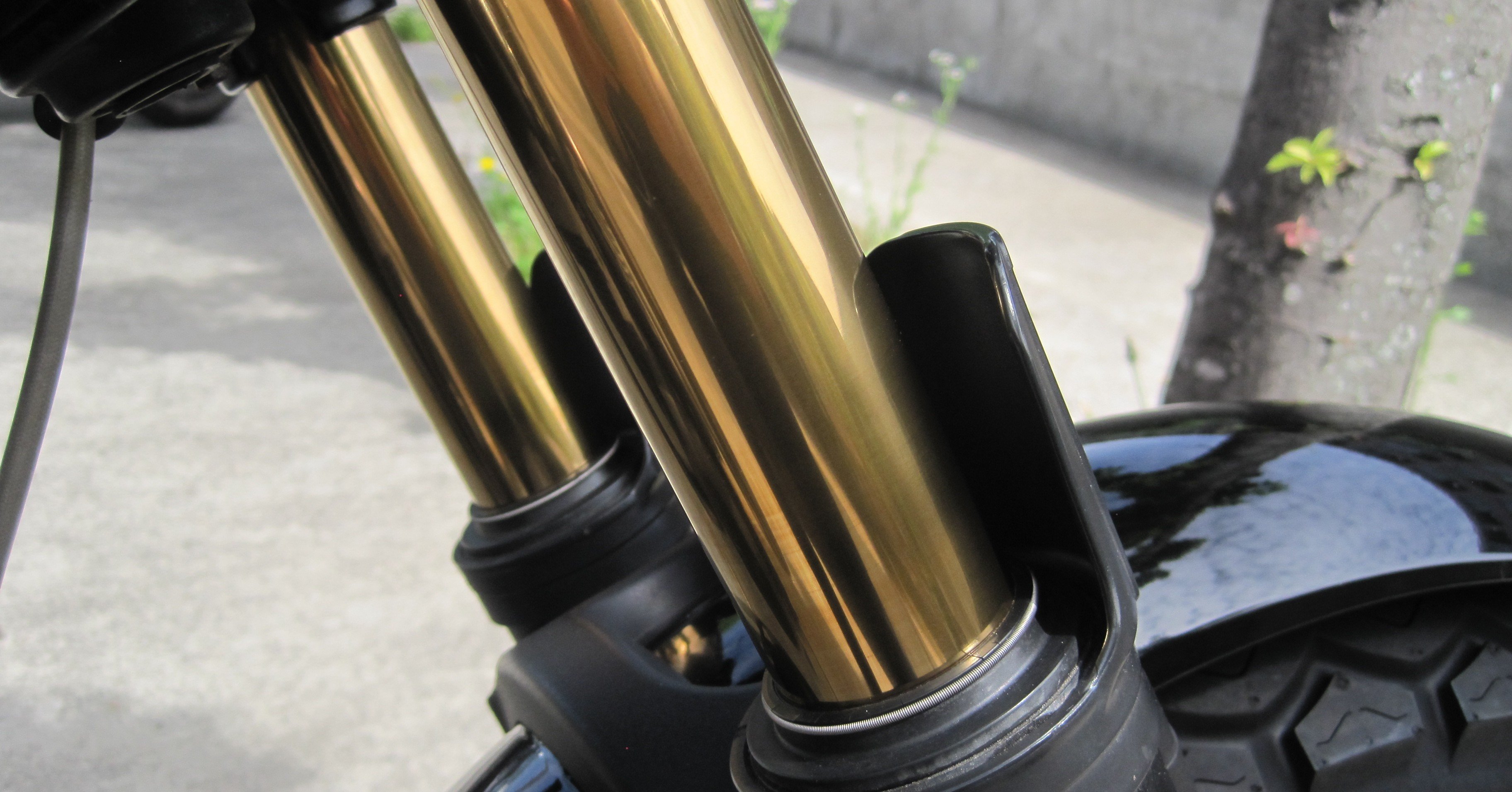 フロントフォーク （メッキ加工・マトリスフォークキット）｜arsenal guzzi