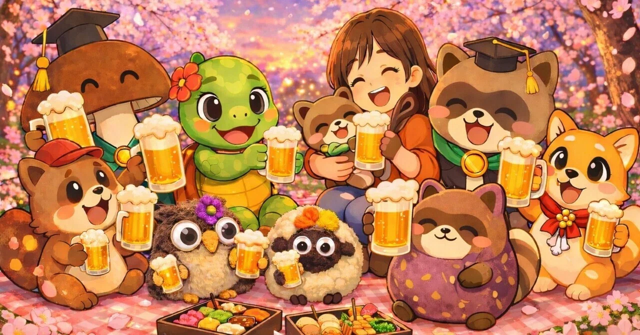 みんなで広げよう笑顔の輪ーお花見動画作りました｜ちびたぬき