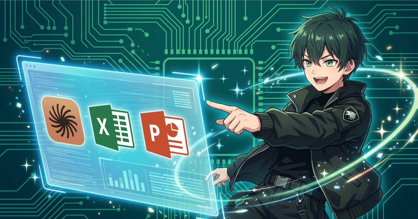 Cover Image for ClaudeがExcelとPowerPointアドインをリリース! Claude CodeのWindowsインストール初手スライドを作ってもらったら…