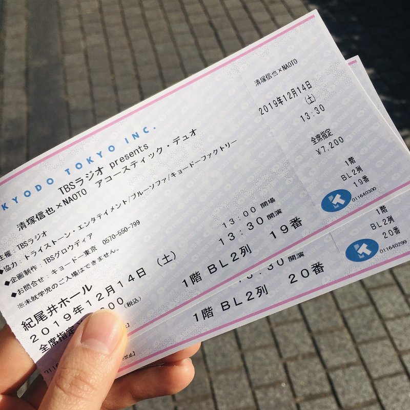 2019 12 14 清塚信也 Naoto アコースティック デュオ 紀尾井ホール Saori Note