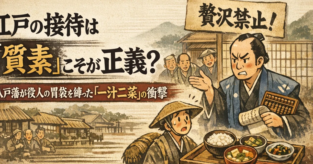 江戸時代の役人は「一汁二菜」しか食べられない？八戸藩が命じた驚きの接待禁止令｜北の年代記