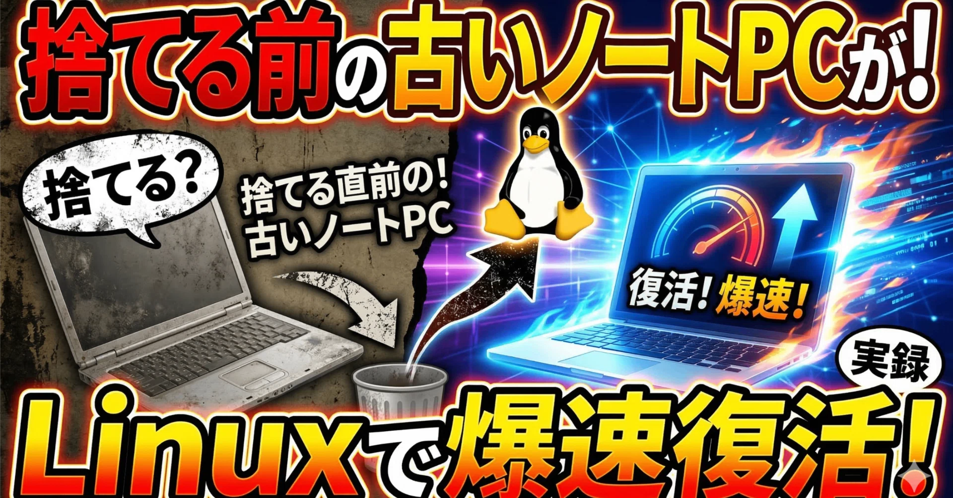 実録】捨てるつもりだった古いノートPCにLinuxを入れたら爆速復活した 