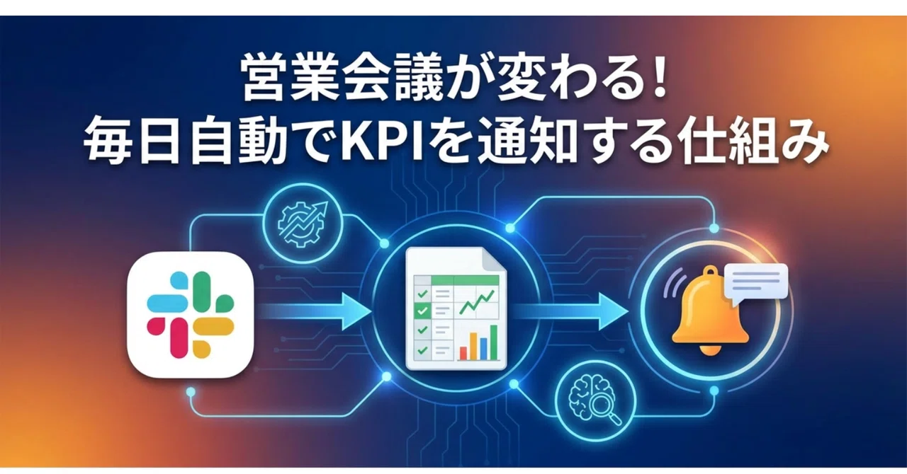 Slack 営業 自動通知|GASで毎日KPIレポートを配信する方法【コピペで完成】|とある上場企業のAI責任者