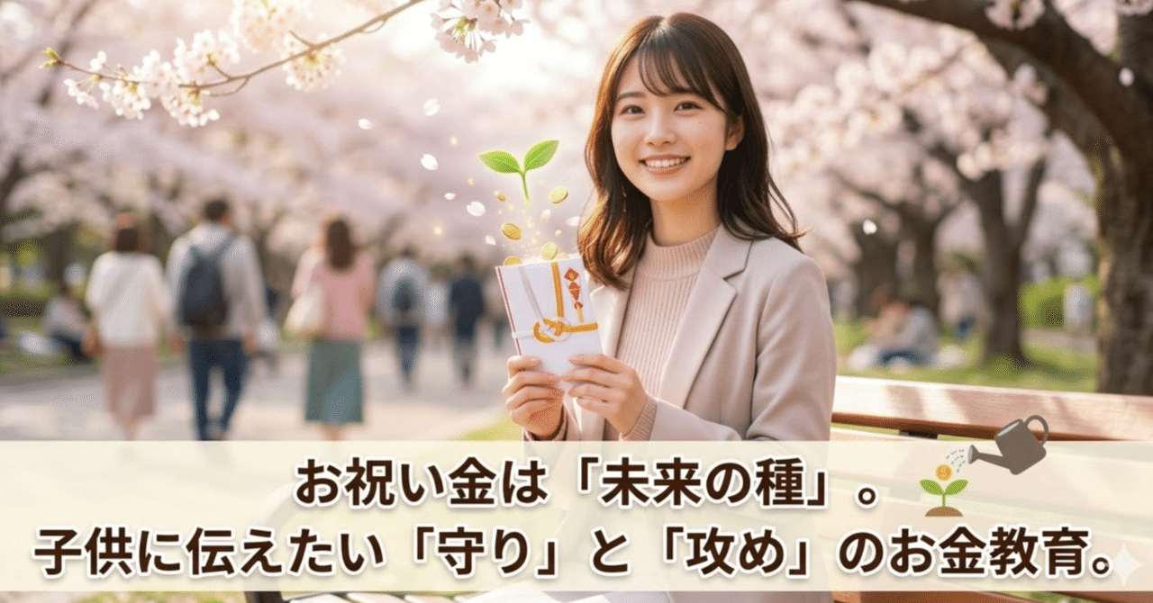 子供の頃にもらったお祝い金、あなたは何に使いましたか？〜お祝い金は「未来の種」。子供に伝えたい「守り」と「攻め」のお金教育〜