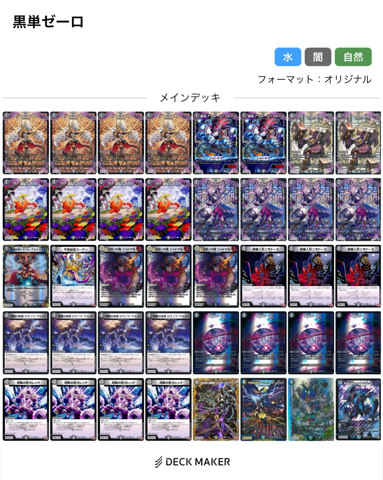 今まで作ってきたゼーロのデッキを振り返る｜ISE(いせ)
