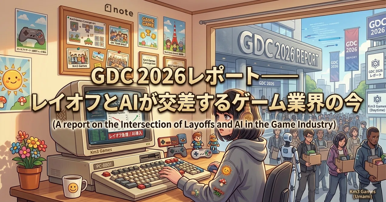 GDC 2026レポート——レイオフとAIが交差するゲーム業界の今｜空想株式会社 Km3 Games