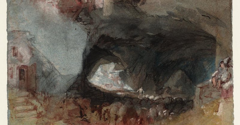 名画のワインリスト　J.M.W. ターナー/ワイン樽のある洞窟内 × Saumur mousseux