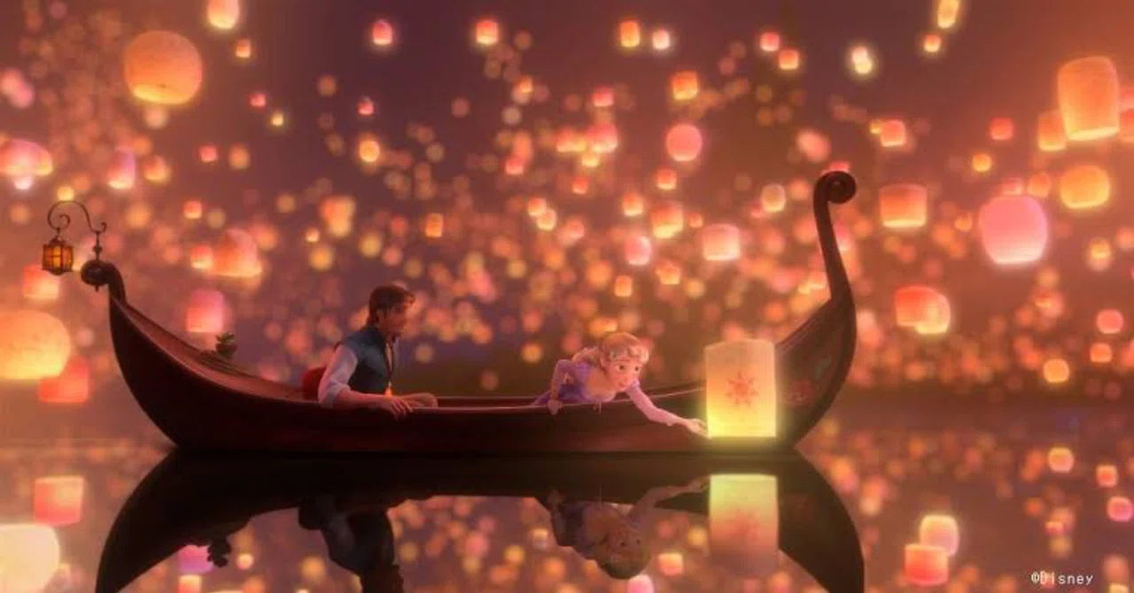 Tangled＝塔の上のラプンツェル｜緑のニット