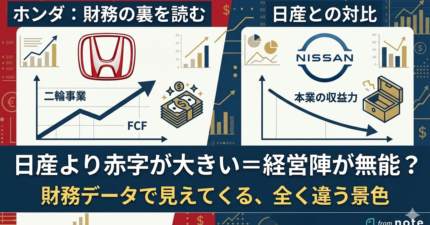 ホンダ赤字6900億円の衝撃—日産より深刻？ 財務で読み解くと見えてくる