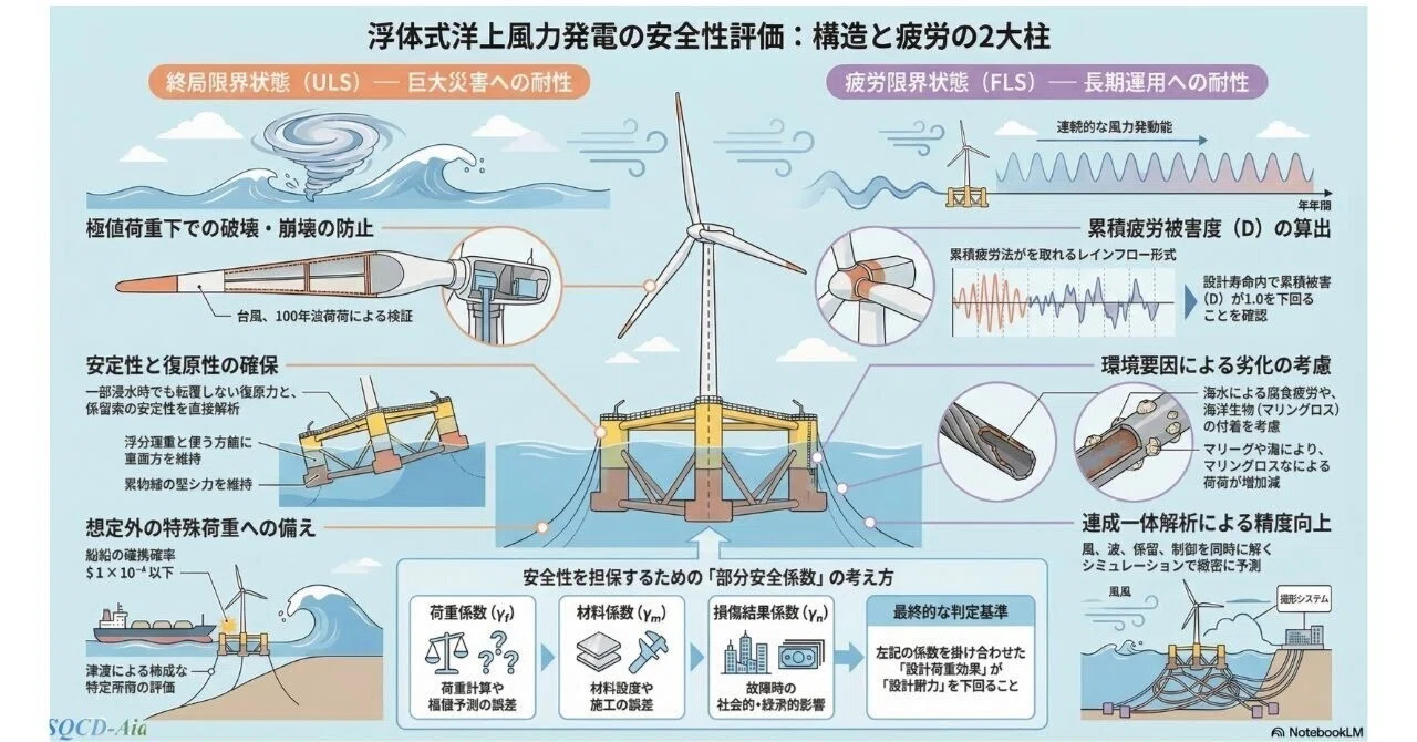 低評価の理由 39. 浮体式洋上風力発電の安全性評価：構造評価と疲労評価｜marsy055