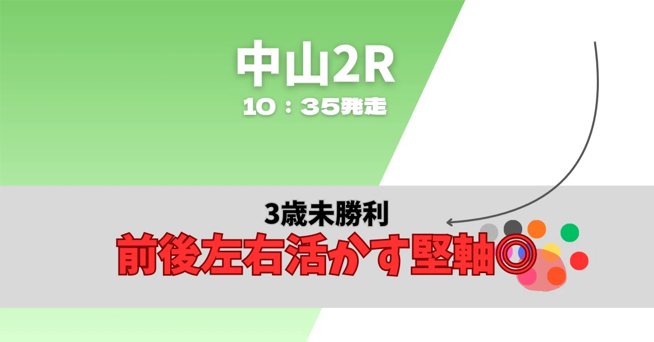 三歳未勝利様確認用 3月14日(土)中山2R 3歳未勝利 ダ1800m (10:35発走)｜ちかさん@競馬展開予想