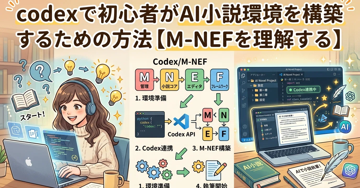 codexで初心者がAI小説環境を構築するための方法【M-NEFを理解する