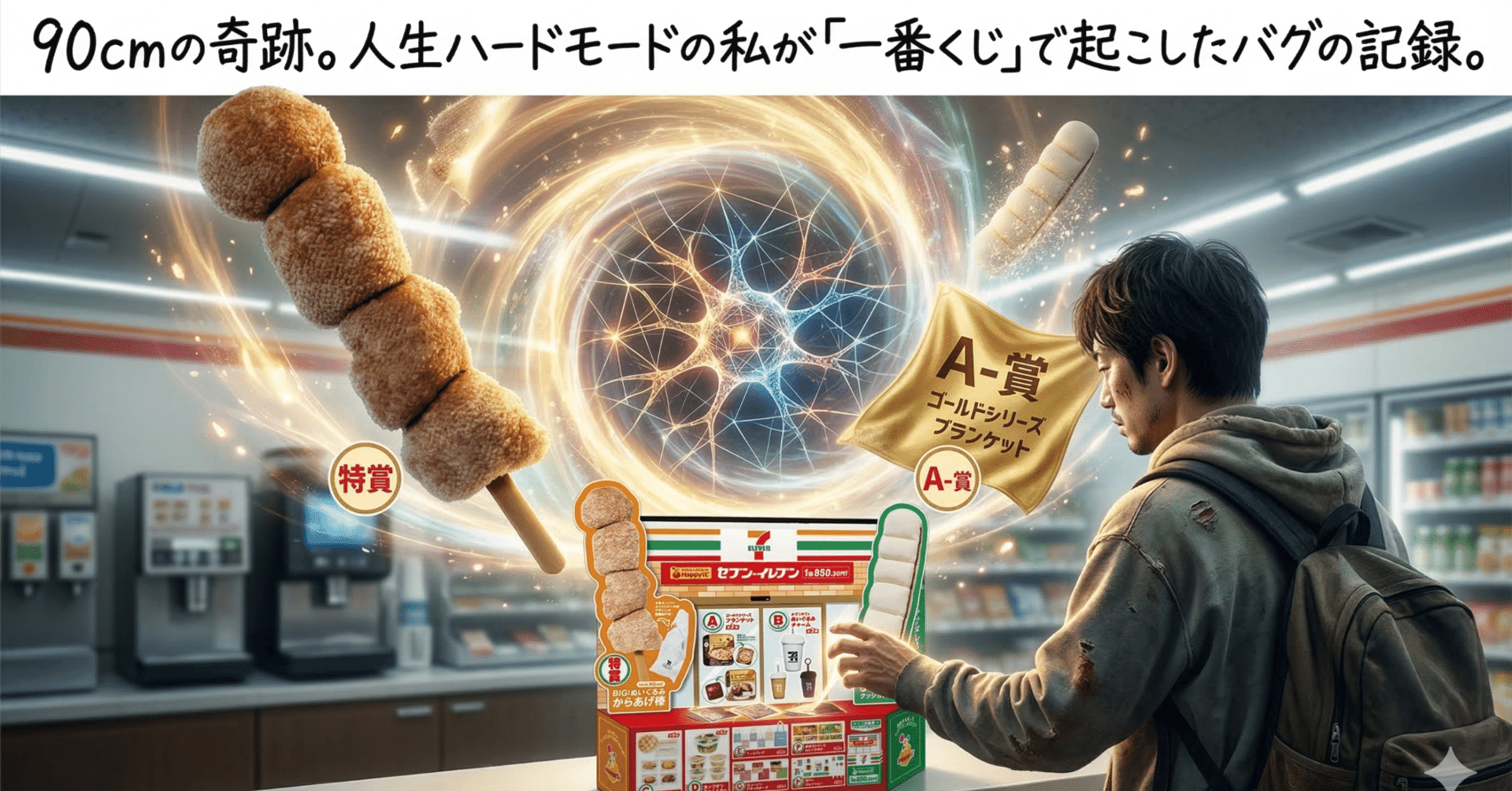 ふ*る様 セブン1番くじ　特賞唐揚げ棒 セブンイレブン 一番くじ 特賞 BIGからあげ棒ぬいぐるみ ハッピーくじ